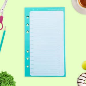 Hojas de Relleno para Agenda A6 - DÍA