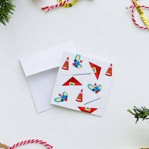 Mini Tarjeta Cohetes (Blanca por dentro)