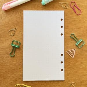 Hojas de Relleno para Agenda A6 - Dot Grid