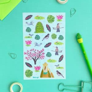 Set de 2 Hojas de Stickers- Rio Dulce