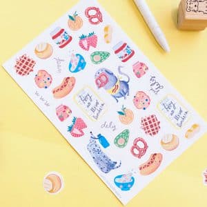 Set de 2 Hojas de Stickers - Mi Lonchera