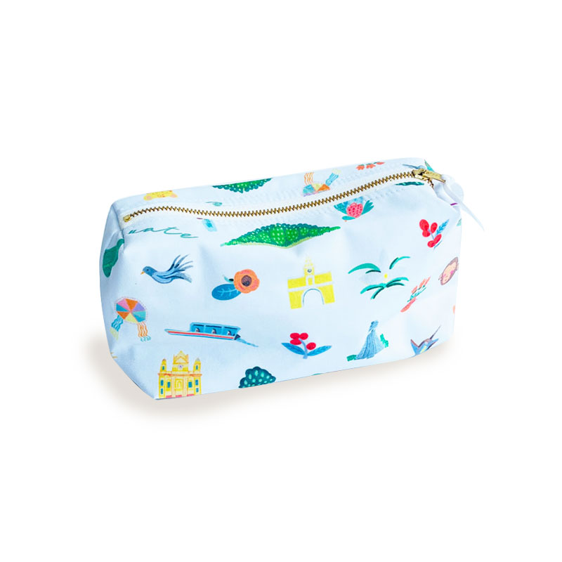 Estuche Cosmetiquera Blanco de Tela